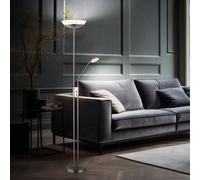 Lampadaire à Vasque Lampe de Salon Dimmable LED Éclairage Lecture Mobile H 180cm