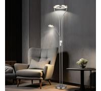 Lampadaire à Vasque Lampe Salle à Manger Éclairage Lecture Variateur LED 194 CM