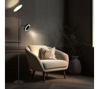 Lampadaire à Vasque LED Lampe de Chambre Intensité Variable Ventilateur Tdc