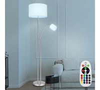 Lampadaire à Vasque Télécommande Intensité Variable Tissu RGB LED H 175cm