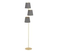 Lampadaire ALMEIDA 2 E27 3X40W en acier laiton brossé D320mm