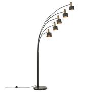 Lampadaire Anbesa Métal Noir Noir