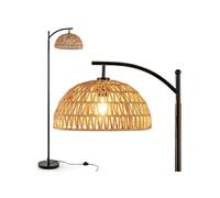 Lampadaire Arc avec Abat-Jour Suspendu, Douille Standard E26 et Interrupteur à Pédale