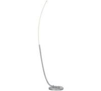 HOMCOM Lampadaire sur pied Arc design LED, 3 niveaux réglables, interrupteur à pied, argenté
