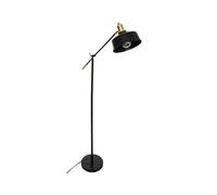 Lampadaire Pegane Lampadaire arc en metal coloris noir - Longueur 64,5 x Profondeur 24 x Hauteur 155 cm --
