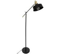 Lampadaire Pegane Lampadaire arc en metal coloris noir - Longueur 64,5 x Profondeur 24 x Hauteur 155 cm --