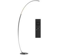 Lampadaire Arc Led Dimmable Réglable 30w H.172 Cm Avec Télécommande Acier Gris