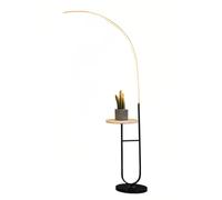 Lampadaire Arc LED Table D'appoint Marbre, Lampe Sur Pied Variable Chambre | Ensemble Lampe Chevet Et Lampe D'arc,Lampadaire Lecture D'angle,Lampadaire LED Décoration D'intérieur