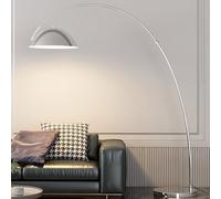 Lampadaire Arc Nordique Lampadaires en métal poli Lampe verticale décorative pour salon Poteau rétractable Lampes hautes au-dessus du canapé Lampe à suspension haute sur pied Interrupteur au pied