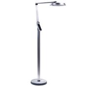 Lampadaire Argenté en Matériaux Synthétiques 170 cm à LED Bras Réglable Carina [EEK: E]