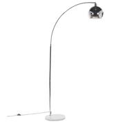 Lampadaire argenté en métal PAROO