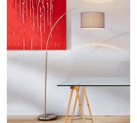 Lampadaire Arqué Classique Gris Clarie