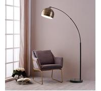 Lampadaire arqué, Teamson Home, brun, 110 X 32 X 173