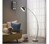 Lampadaire arqué, Teamson Home, gris, 80 X 25 X 153