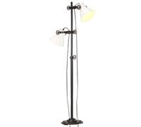 Lampadaire avec 2 Abat-jour Noir E27 Fonte Lampe sur Pied Eclairage vidaXL