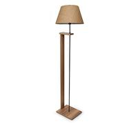 Lampadaire avec abat-jour 100% bois, crème, collection Victoria, 21x35x150, douille E27 Max 60 W