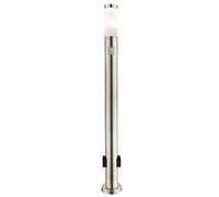 Lampadaire avec détecteur de mouvement lampadaire extérieur douilles de lumière en acier inoxydable, contrôle par application CCT dimmable, Smart RGB LED 8,5W 806Lm, DxH 7,6x110 cm