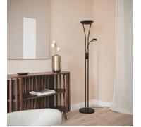 Lampadaire avec LED de Lecture Métal Ethan Noir