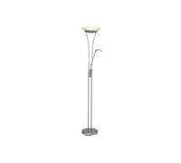 Lampadaire avec liseuse FINN -1x18W LED intégrée -ACIER/VERRE BLANC - BRILLIANT - G93035_13