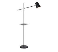 Lampadaire avec port USB, E14, max. 40W, noir - Markslöjd - Linear