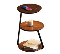 Lampadaire avec table d'appoint et chargement sans fil - Lampe de table à extrémité étroite pour table de chevet, chambre de ferme, salon et bureau, table de chevet multifonction (60 x 36 cm, couleur