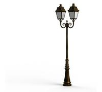 Lampadaire Avenue 3 N°8 LED Warm Patine dorée 009 Diffuseur opale - PRADIER 103235009