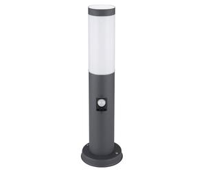 Lampadaire balcon SENSOR lampe base acier inoxydable anthracite DIMMABLE dans un ensemble comprenant des lampes LED RGB