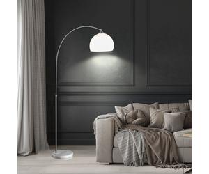 Lampadaire Bogenstandlampe Lampadaire LED Socle en Marbre Arc Lampadaire Blanc