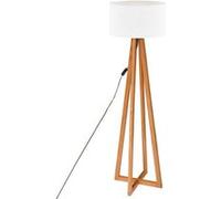 Atmosphera - Lampadaire Molu - bois et blanc H140 cm