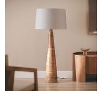 Lampadaire Bois Zeil Rajesh ILUZZIA Gris Glace