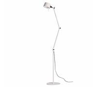 Lampadaire Bolt à Double Bras, Blanc Pur