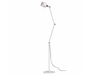 Lampadaire Bolt à Double Bras, Blanc Pur