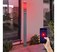 Lampadaire Borne Lumineuse Extérieur Smart Accueil Commande Vocale Détecteur RGB