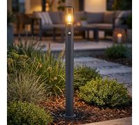 Lampadaire Borne Lumineuse Lampe D'Extérieur Détecteur LED Terrassenleuchte H
