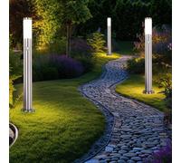 Lampadaire Borne Lumineuse pour Extérieur Terrassenleuchte Détecteur E27 3er Set