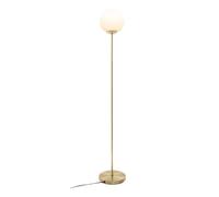 Atmosphera - Lampadaire Dris boule en verre métal doré H134 cm E14 60W