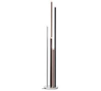 Lampadaire - Brilliant - CEMBALO - 155x27.5cm - 5x4W LED intégrée - Argent