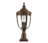 Lampadaire Bronze Acier Extérieur Hauteur :64cm Rustique Jardin Route Terrasse