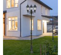 Lampe d'extérieur candélabre sur pied support d'éclairage lanterne lumière nuit