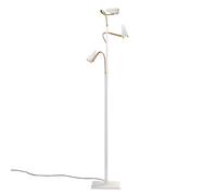 Lampadaire CicloItalia Flex F3 glass lens/3x flex brass/H 170-180cm