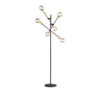 Lampadaire Cross Au Design Noir Et Doré Tendance Noir