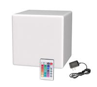 Lampadaire cube LED avec télécommande, étanche, 16 couleurs RVB, rechargeable, éclairage décoratif pour maison, chambre à coucher, terrasse, fête