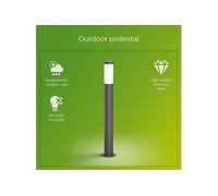 Lampadaire d e térieur PHILIPS UTRECHT Anthracite 20W Résistant au intempéries Anthracite