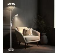 Lampadaire D'Angle Lampe Sur Pied Dimmable LED Lampe De Lecture Mobile H 194 Cm