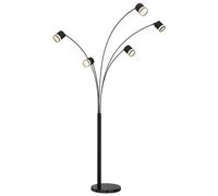 Lampadaire De Chambre Noir Opale 5 Flammes LED H 195 Cm
