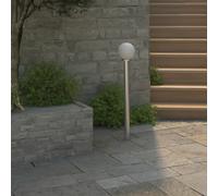 Lampadaire de jardin - VIDAXL - 1 lampe - Acier inoxydable - Blanc - 110 cm Blanc G