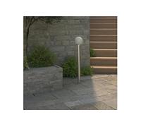 Lampadaire de jardin - VIDAXL - 1 lampe - Acier inoxydable - Blanc - 110 cm Blanc G