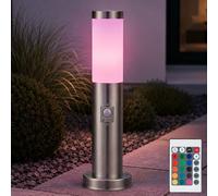 Lampadaire de Jardin Lampe D'Extérieur Variateur Télécommande Détecteur RGB LED