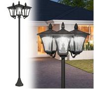 Outsunny - Lampadaire - Acier - 51.5x47x182.5cm - Noir