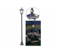 : Lampadaire de jardin solaire à LED, capteur PIR et crépusculaire, 300 lm, 160 cm